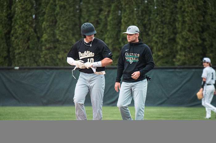 Dublin Coffman vs Dublin Jerome baseball 04242523 Gabe Haferman39